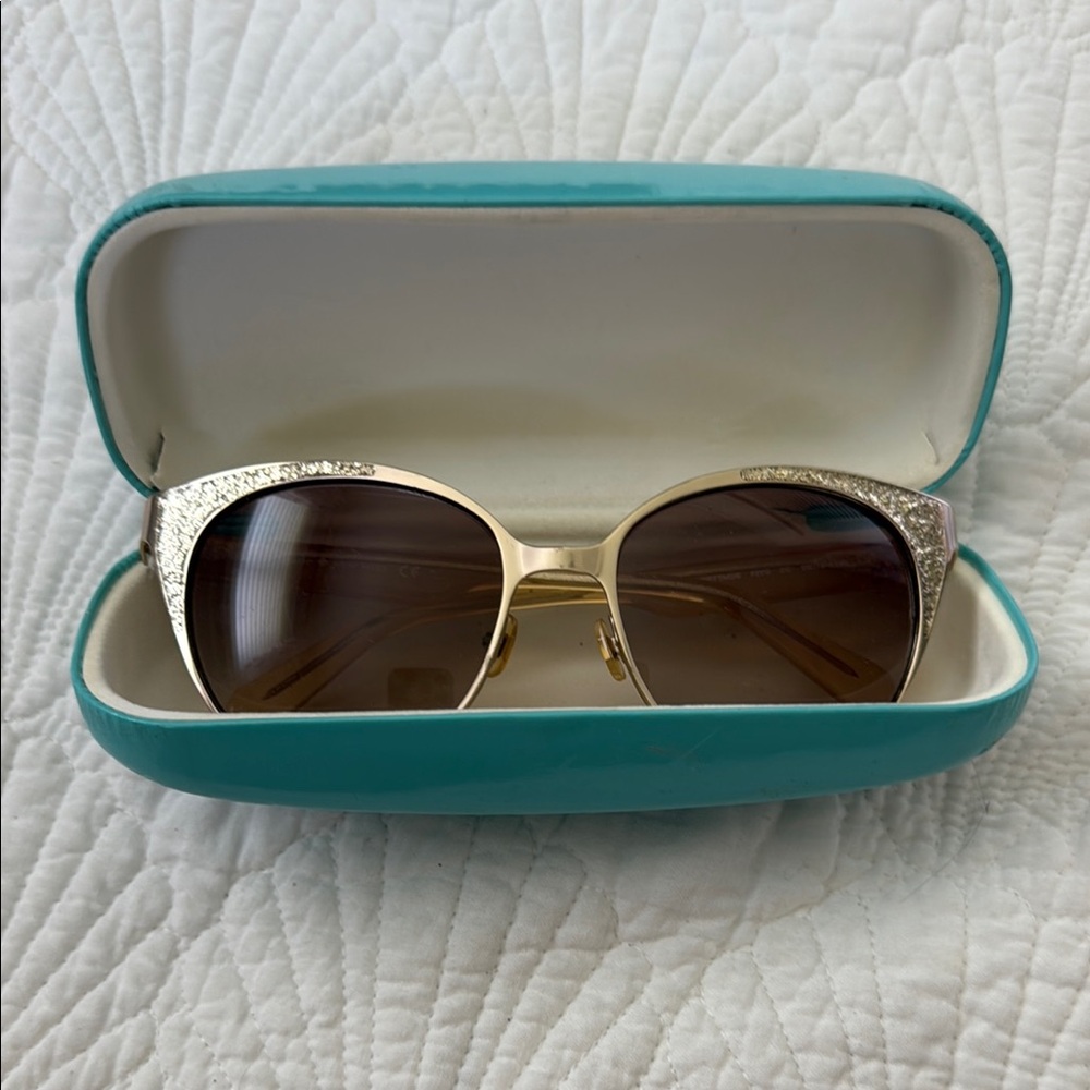 Kate Spade Silver and Brown Sunglasses